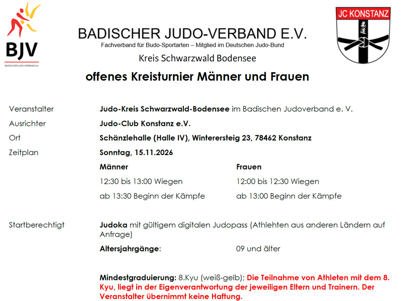 Judo Kreis Schwarzwald Bodensee